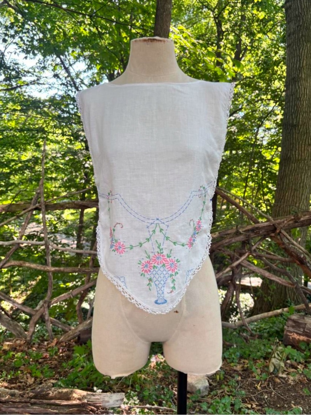 Handmade linen top